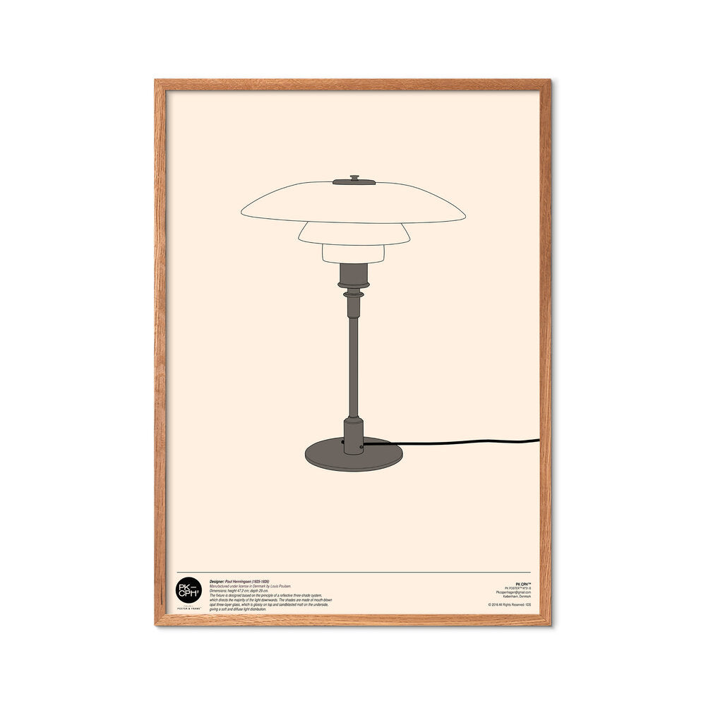 Pk Poster plakat, beige - 50x70 cm
